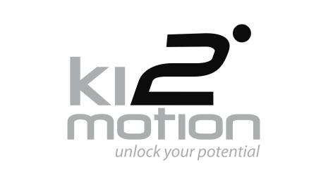 Logo for Ki2 Motion with tagline 'unlock your potential'.
